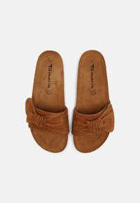 Tamaris Mules - cognac