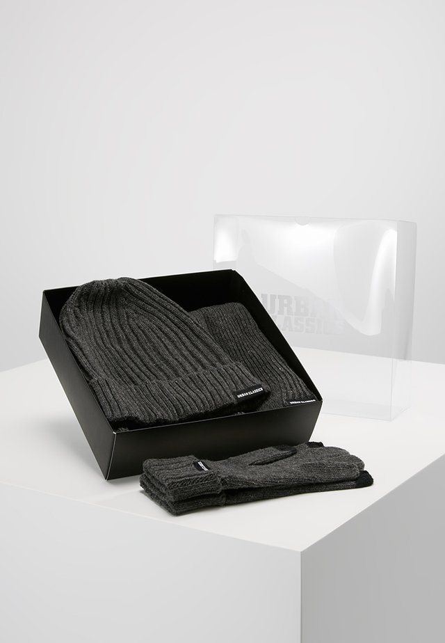 CLASSIC SET - Sjal - darkgrey melange