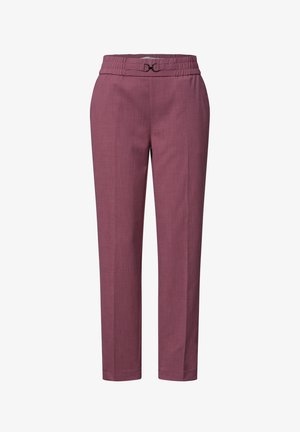 Street One, SLIM LEG HOSE MIT SCHNALLENDETAIL - Stoffhose - dark clouded blush