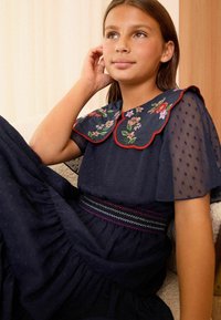 Love & Roses EMBRODIERED COLLAR (5-16YRS).  - REGULAR FIT - Denní šaty - blue