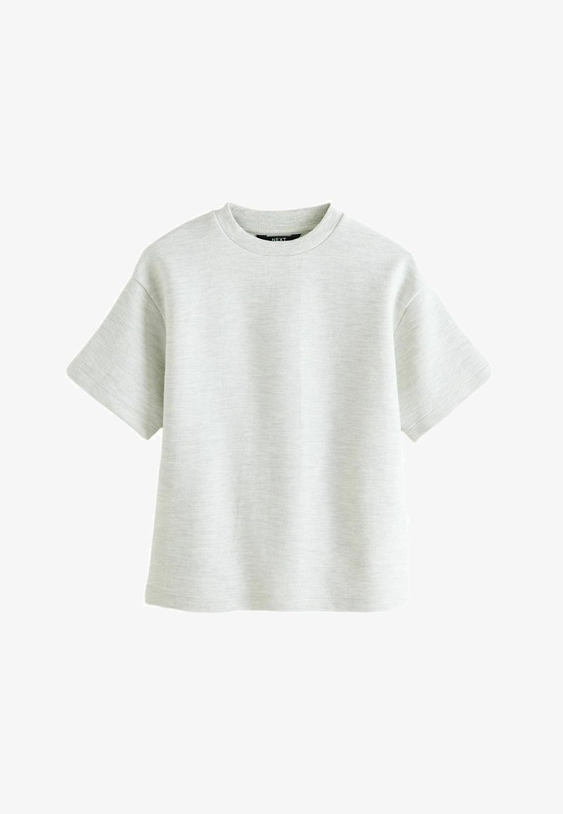 Next SHORT SLEEVE TEXTURED - Jednoduché tričko - grey
