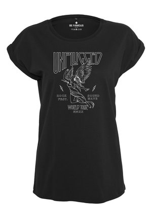 CLASSIC ROLL UP UNPLUGPHO - Print T-shirt - black