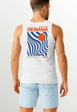 TANK-BACK OKINAWA JAPAN GRAFIK RETRO STIL - Top - weiß