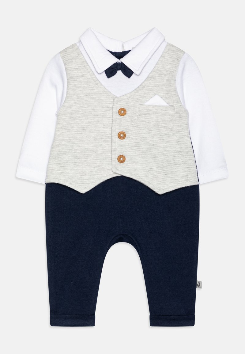 Jacky Baby WAGENANZUG OHNE FÜSSE CLASSIC BOYS - Tuta jumpsuit - grey/dark blue