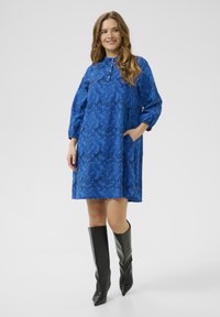 Culture BRODERIE ANGLAISE - Vardagsklänning - victoria blue dress blues