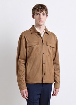 Calliope, CAPOSPALLA TINTA UNITA - Summer jacket - tabacco