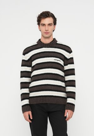 COSY STRIPE SWEATER - Džemperis - black walnut