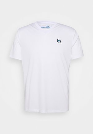 COURT V-NECK TEE - Print T-shirt - brilliant white