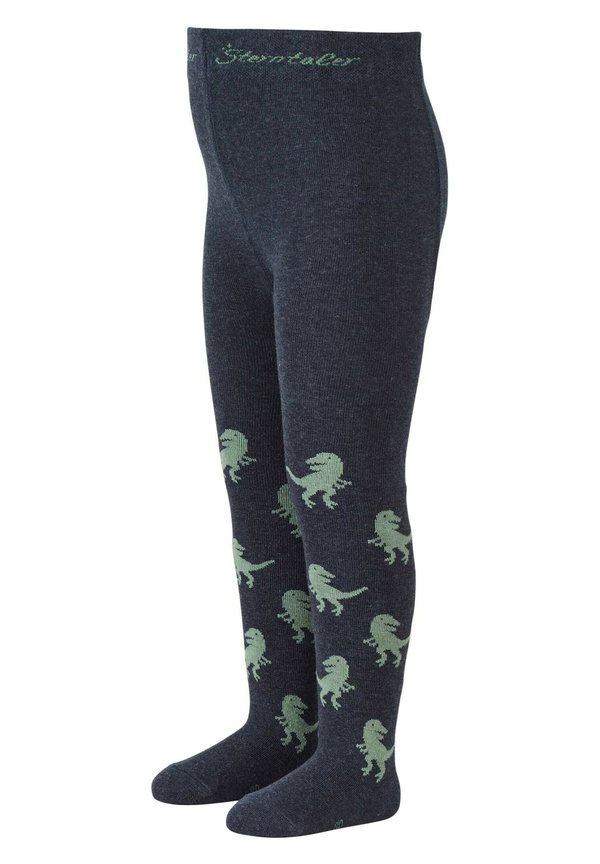 Strumpfhose - blau meliert