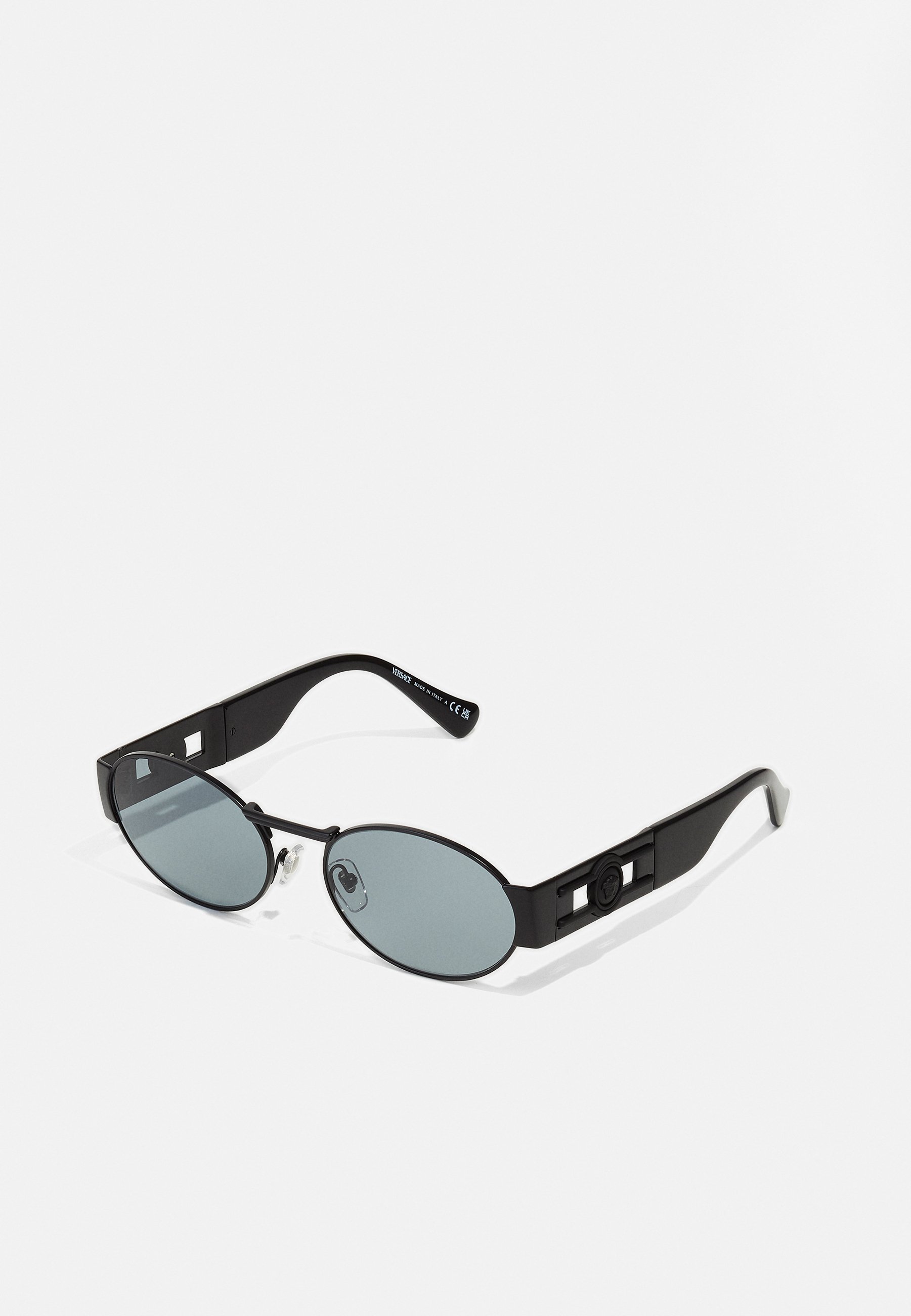 Versace Unisex Matte Black Oval Sunglasses Versace VE2264 Oval Sunglasses For Men main image 2
