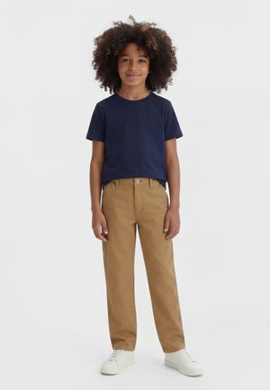 Tommy Hilfiger ESSENTIAL HERRINGBONE TWILL RELAXED CARPENTER TROUSERS - Bukse - dark dune