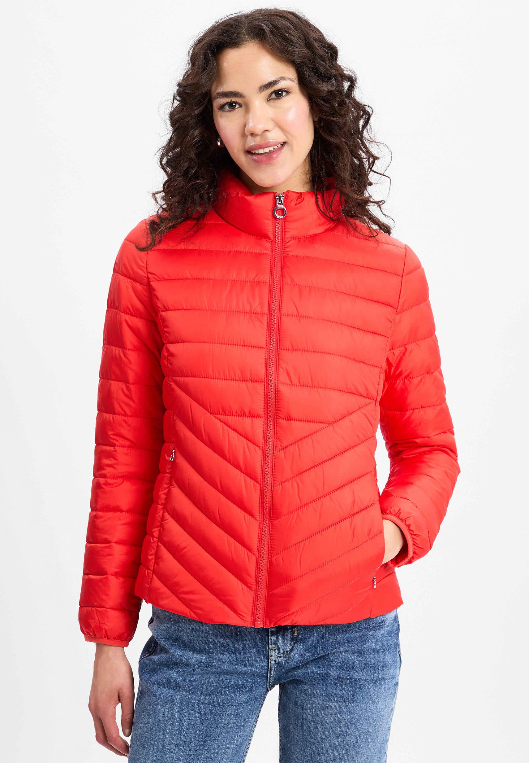 Damen Jacke S Oliver Rote Daunenjacke Zalando S Oliver Sweatjacke