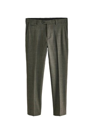 REGULAR FIT WITH INTERNAL SIDE ELASTIC WAISTBAND - Stoffhose - brown check