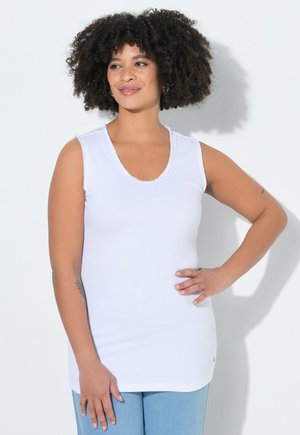 Angel of Style TOP, KÖRPERNAHE PASSFORM, FRANSENKANTEN - Top - snow white