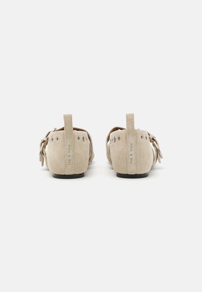 rag & bone SPIRE MARY JANE GROMMETS - Ankle strap ballet pumps - lightsands