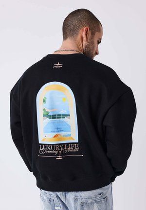 Project X Paris, SWEAT COL ROND LUXURY LIFE - Sweatshirt - noir