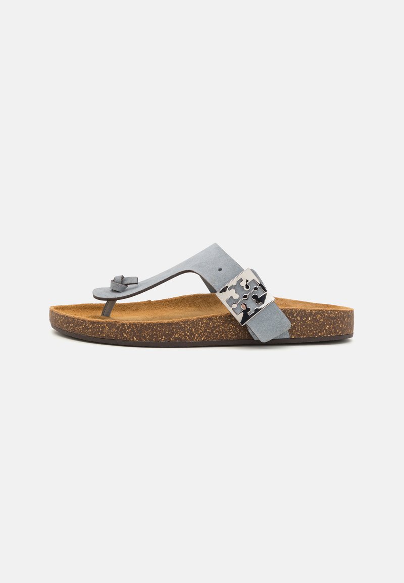 Tory Burch MELLOW THONG SANDAL - Sandale cu baretă între degete - aria blue/avola