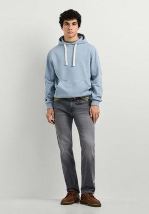 Pepe Jeans, PEPE JEANS CARDIGAN JASPER MELANGE HOODIE - Sweat à capuche - oxford blue
