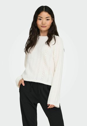 JDYAPRIL  - Strikkegenser - bright white