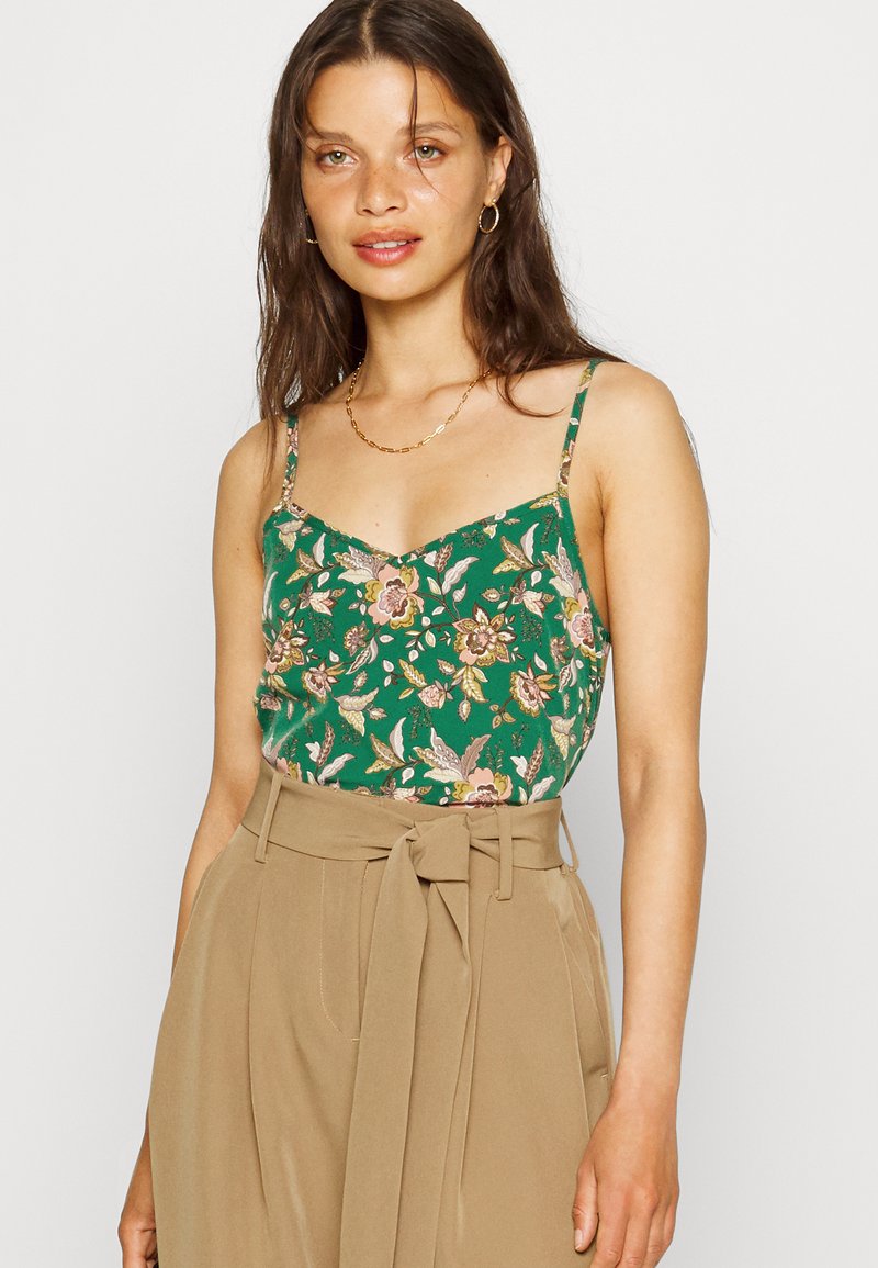 Damen Kleider | VILA PETITE VIULLE SINGLET Bluse green/natural/grün - DI00598 Damen Kleider | VILA PETITE VIULLE SINGLET Bluse green/natural/grün - DI00598