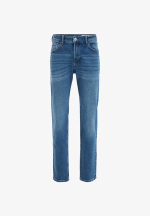WE Fashion, BLUE RIDGE - Sirgete säärtega teksad - dark blue