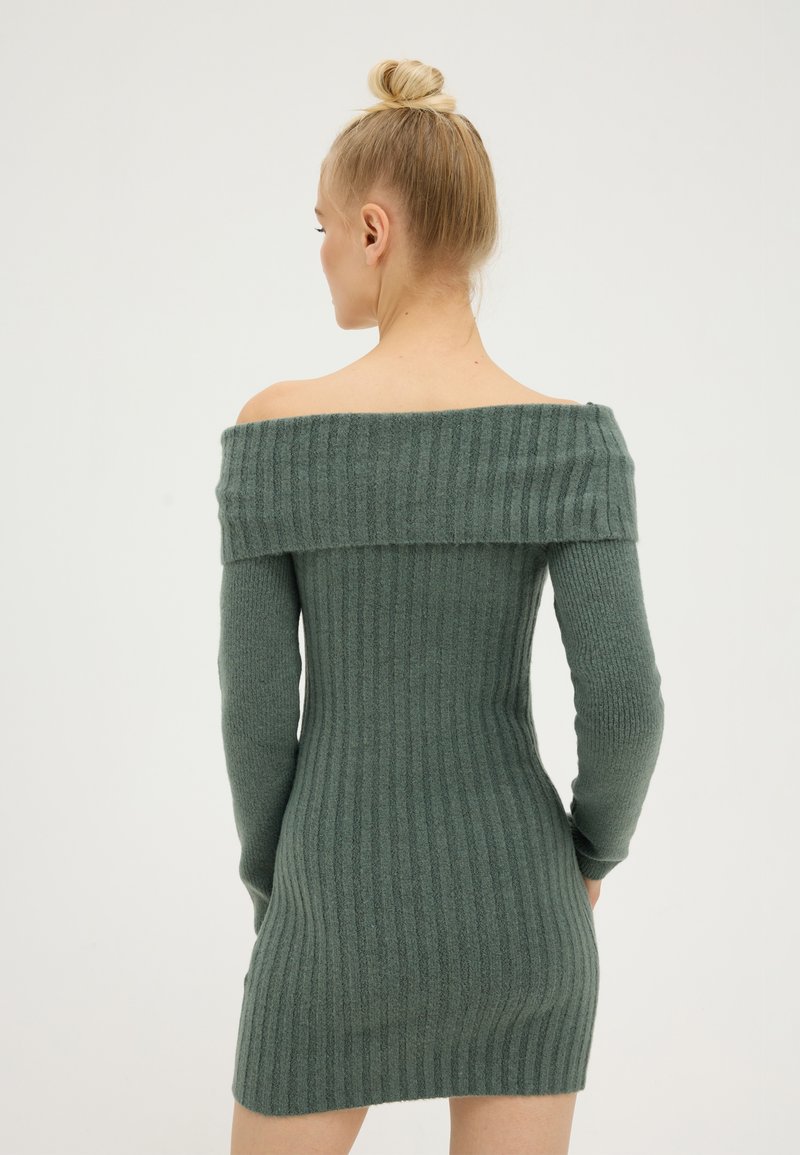 Even&Odd Jumper dress - green - Zalando.co.uk
