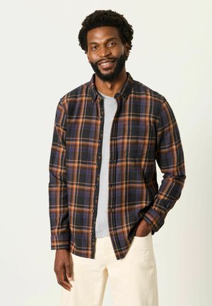 FatFace, TALL FIT - LONG SLEEVE CHECK SHIRT - Shirt - dark brown