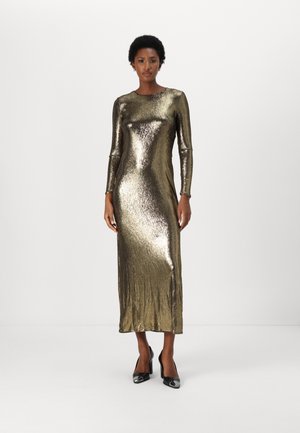 DRESS - Cocktailkjole - gold/black