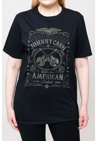 Paradiso Clothing JOHNNY CASH AMERICAN REBEL - Print T-shirt - black