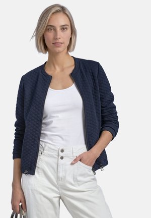 Street One, JACKE MIT RUNDHALS UND STRUKTUR - Gilet - darkest blue