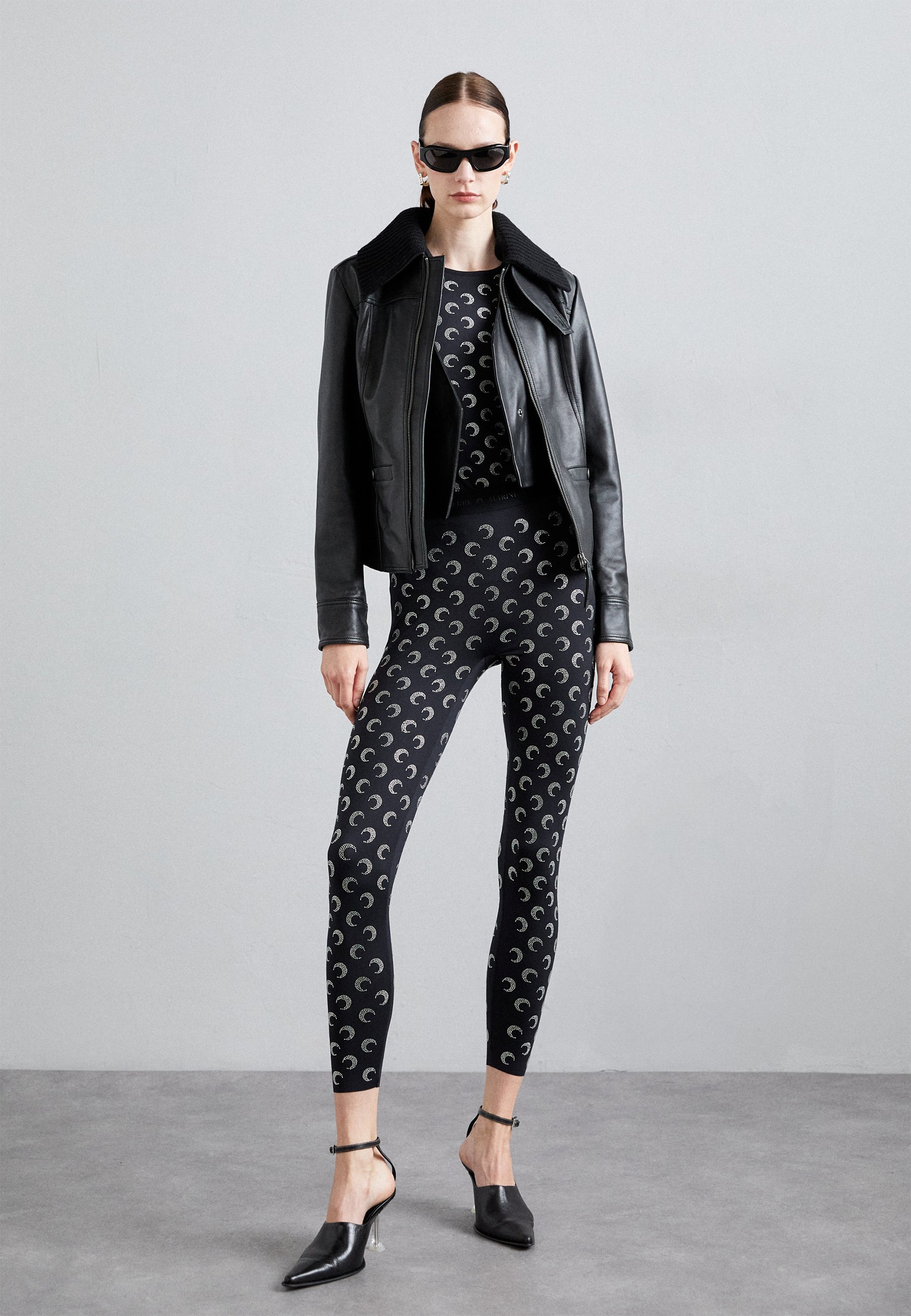 MARINE SERRE MOON CREWNECK - Long sleeved top - black - Zalando.co.uk