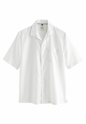 SHORT SLEEVE SHIRT- REGULAR FIT - Skjorta - white diamond jacquard