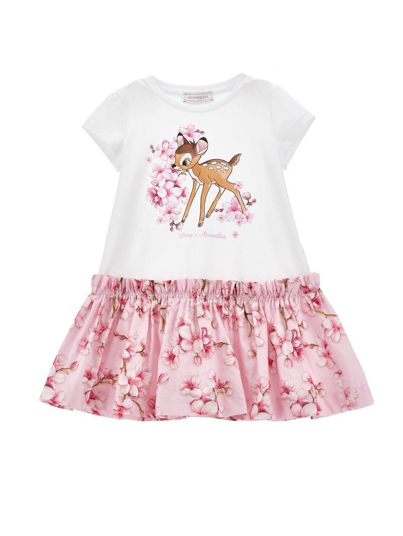 Monnalisa - ABITO FREE TIME - Vestido informal - bianco/rosafairytale, Ampliar