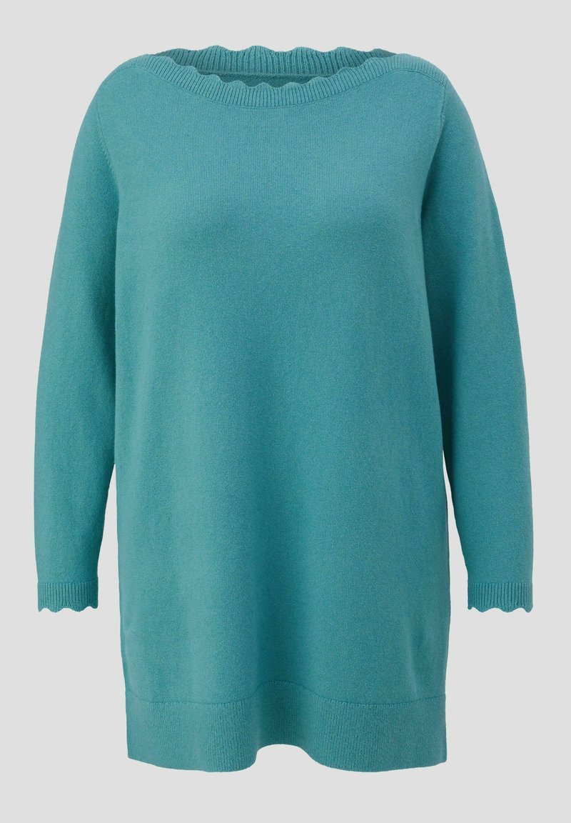 Triangle MIT WELLEN-AUSSCHNITT Jumper helles petrol/turquoise