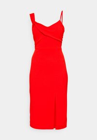 VERA STRAP MIDI DRESS - Vestido de malha - red