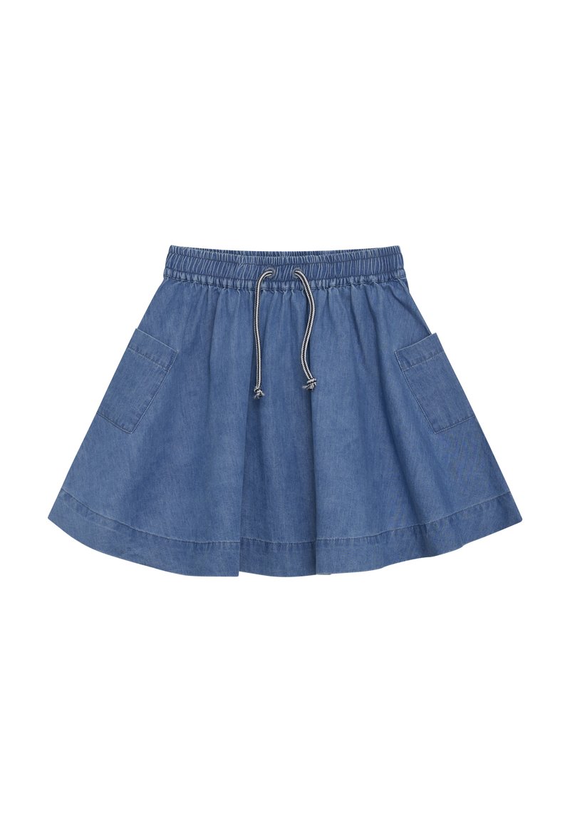 Minymo A-snit nederdel - ombre blue