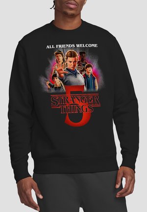 NETFLIX, STRANGER THINGS  SEASON FIVE POSTER - Sweatshirt - black