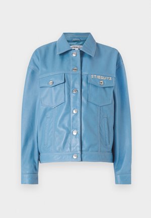 Stieglitz KISHA - Leather jacket - blue