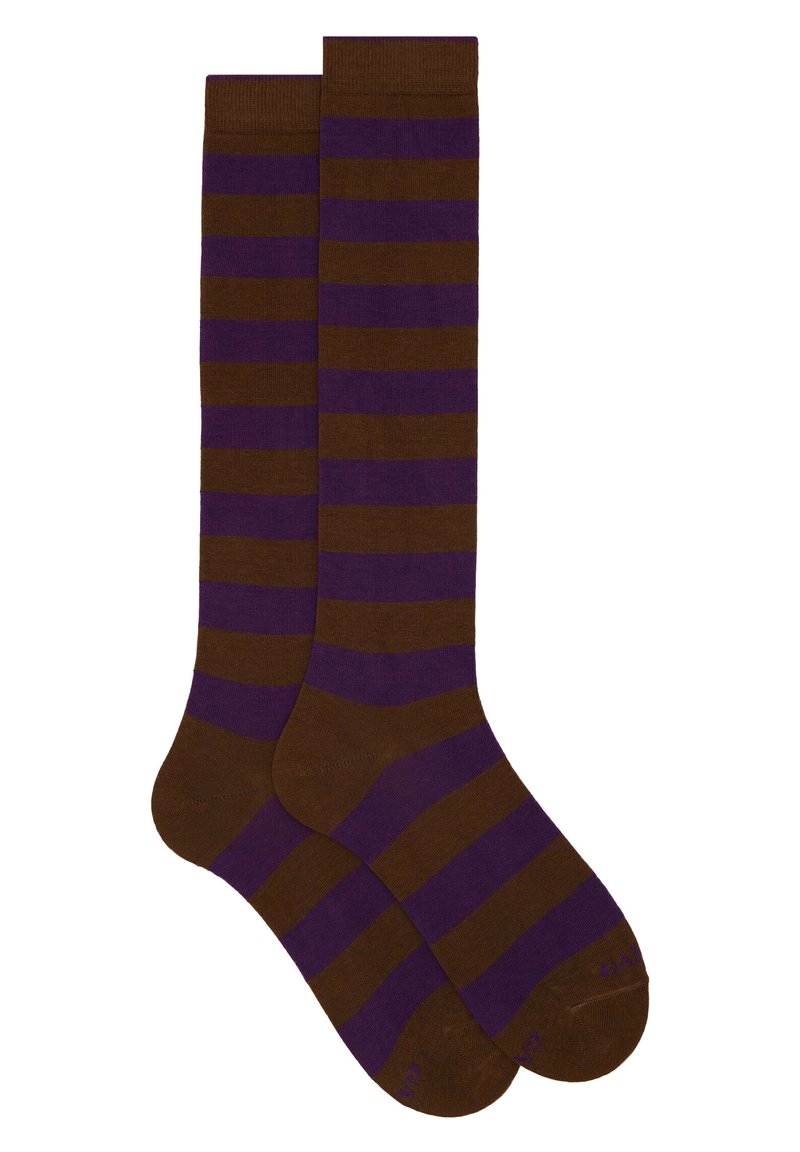 Gallo WITH TWO TONE STRIPES - Calzettoni - terra strelizia