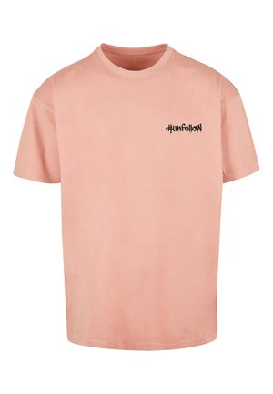 UNFOLLOW FRONT  OVERSIZE  - Print T-shirt - amber