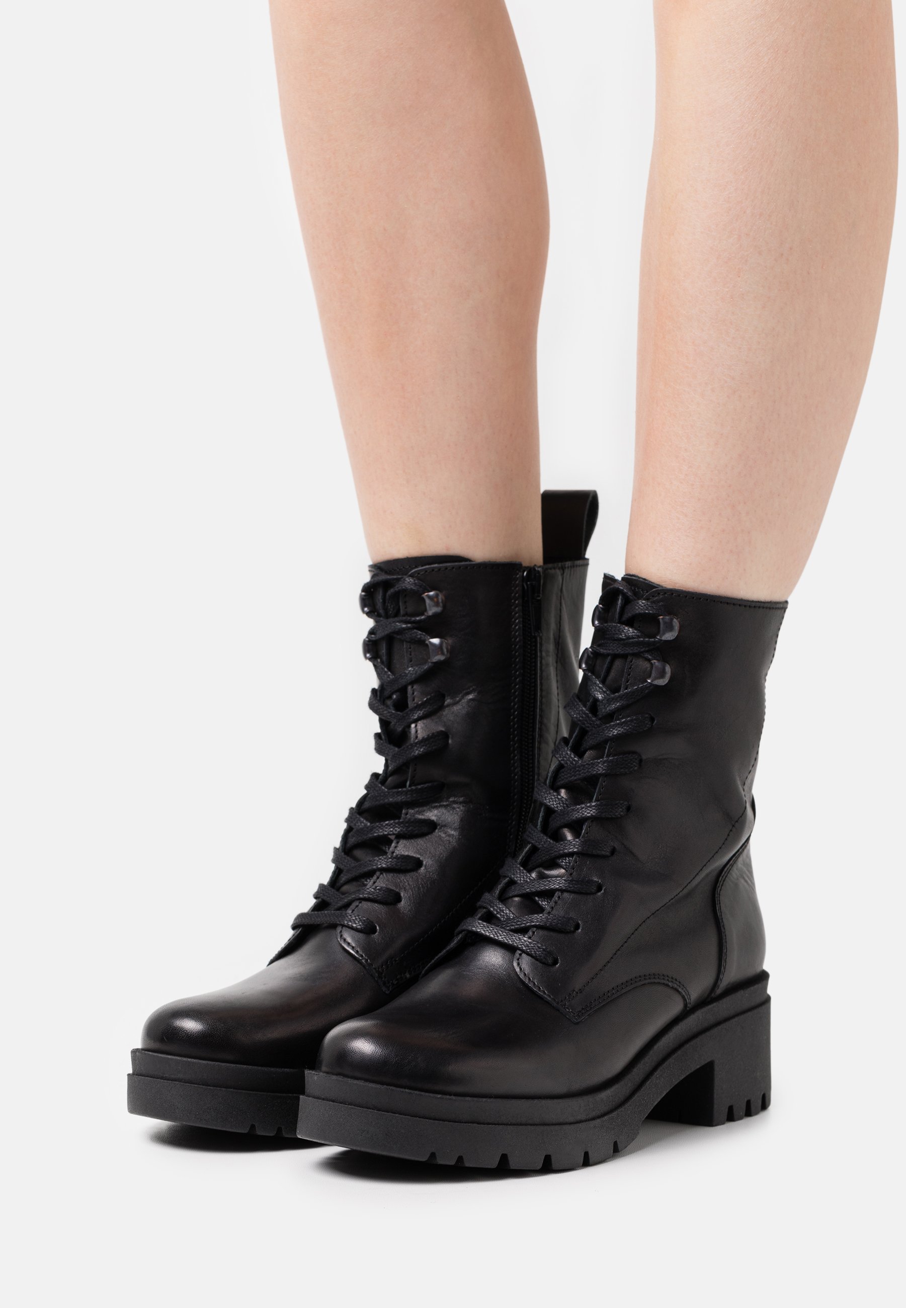Zign Botines con cordones - black/negro - Zalando.es