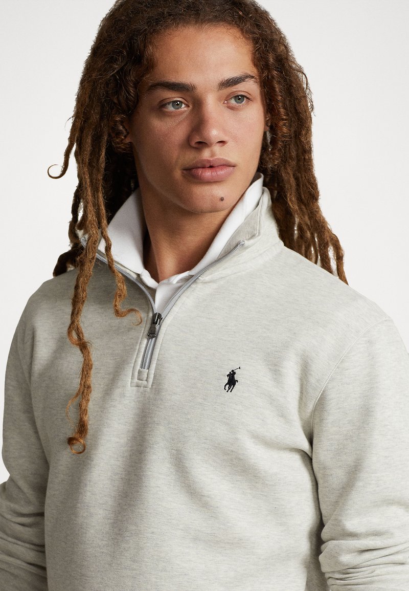 Polo Ralph Lauren LONG SLEEVE - Sweatshirt - light grey heather/gris -  ZALANDO.FR
