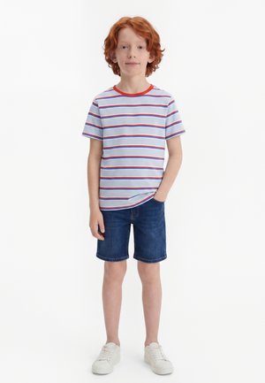 Friboo, 3 PACK  - T-shirt imprimé - mottled grey/light blue/red