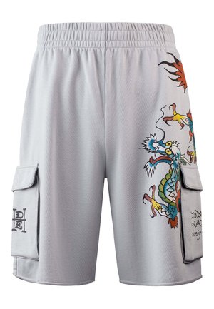 Ed Hardy MENS CRAWLING DRAGON SWEAT CARGO - Tracksuit bottoms - grey