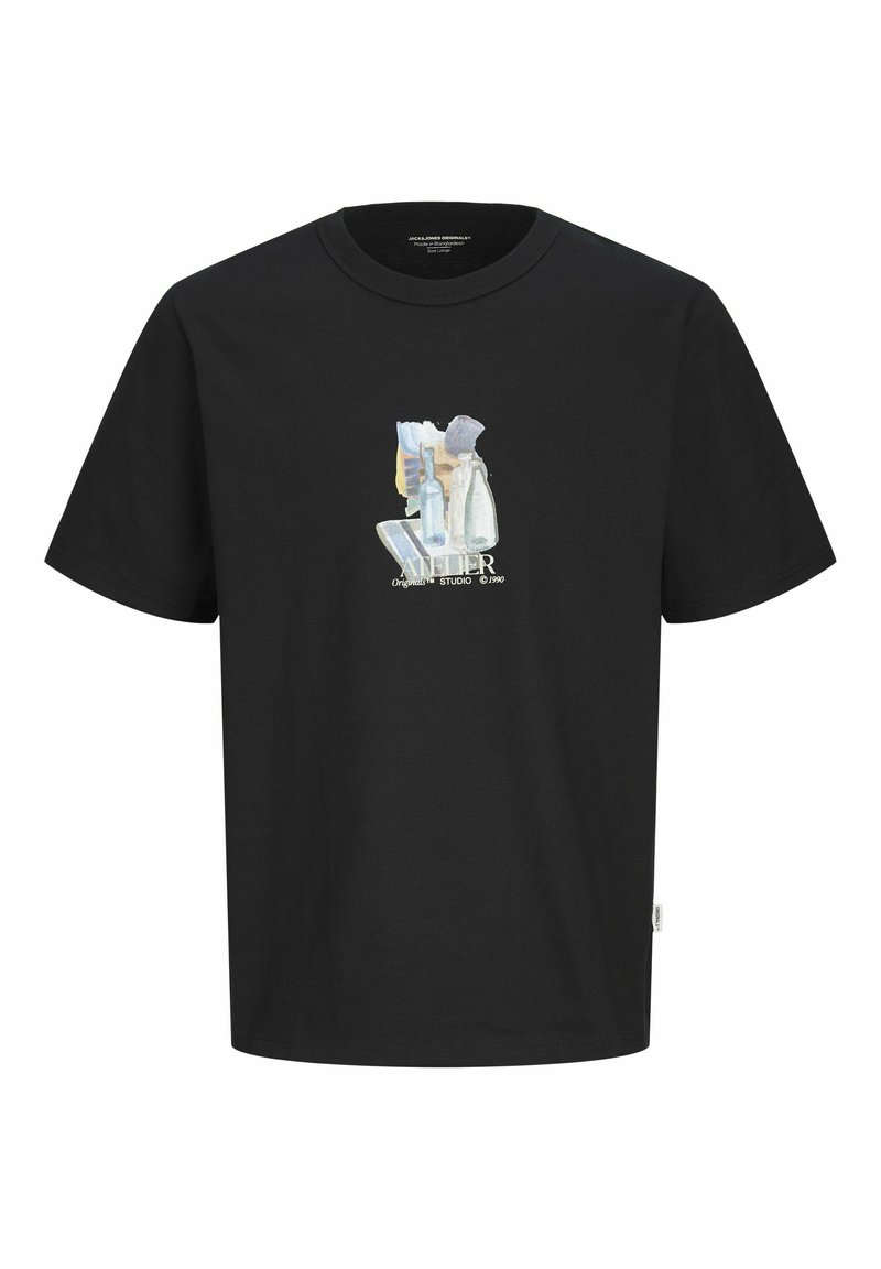 jack & jones T-shirt print zwart