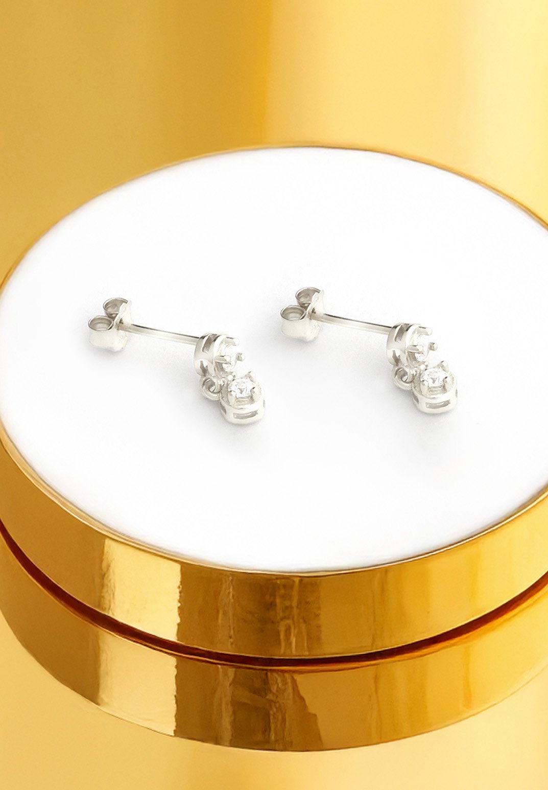 SOFIA MILANI Ohrstecker Aus 925 Silber – Eidechsen-Motiv, Vergoldet, Nickelfrei, In Geschenkbox