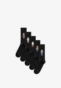 Niet geselecteerd, black jaquard animal