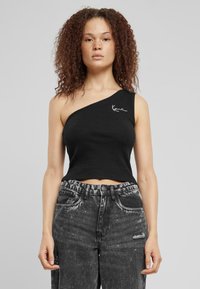 Karl Kani - CHST SIGNATURE ESSENTIAL ASYMMETRIC  - Top - black Miniatura obrázku 1