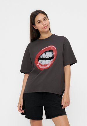 Even&Odd, Tricou cu imprimeu - dark grey