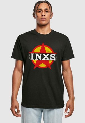 INXS - CIRCLE STAR LOGO  - Print T-shirt - black